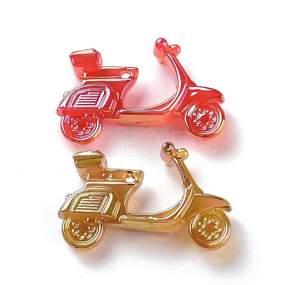 UV Plating Rainbow Iridescent Acrylic Pendants OACR-C003-10-1