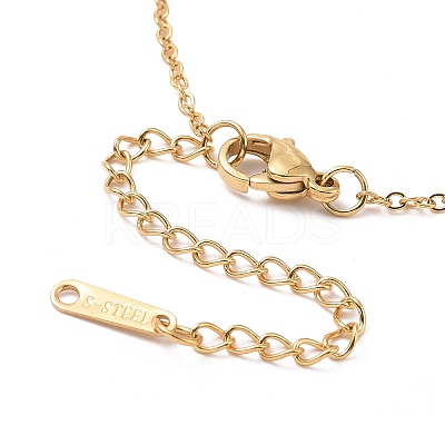 Ion Plating(IP) 304 Stainless Steel 3D Butterfly Pendant Necklace for Women LS-NJEW-A004-27G-1