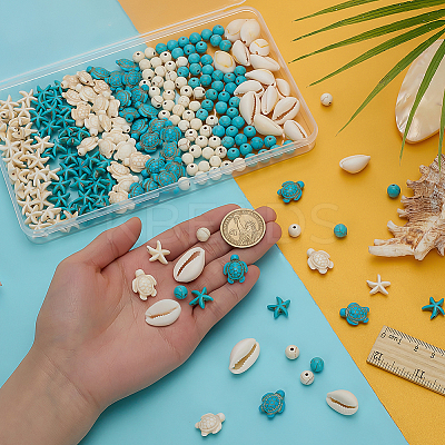 Ocean Theme DIY Jewelry Making Kits DIY-FH0008-65-1