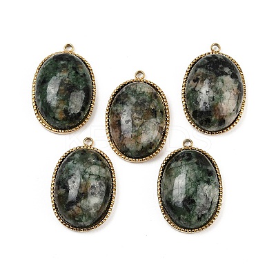 Natural African Turquoise(Jasper) Pendants X-STAS-F322-15G-04-1