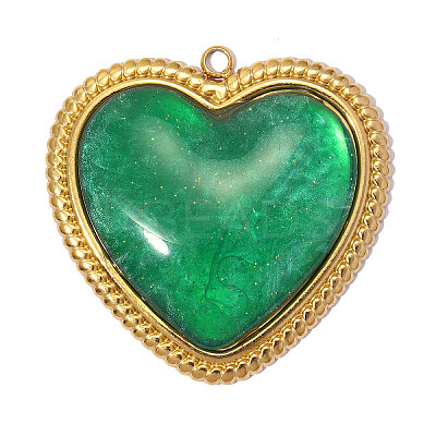 304 Stainless Steel with Resin Pendants RE-A26-05-19-08G-02-1
