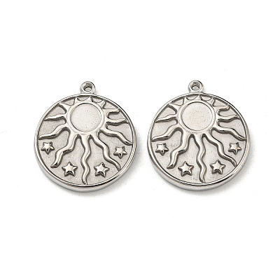 Non-Tarnish 304 Stainless Steel Pendants STAS-L022-208P-1
