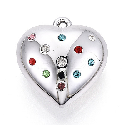 Acrylic & Rhinestone Pendants OACR-T030-41A-1