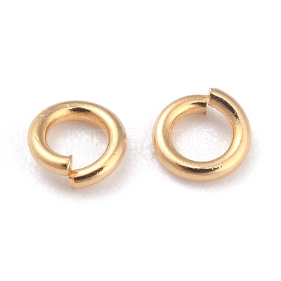 Rack PlatingBrass Open Jump Rings KK-O139-18A-G-1