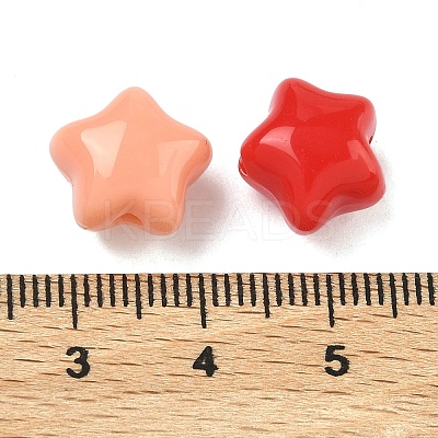 Opaque Acrylic Beads OACR-D324-02-1