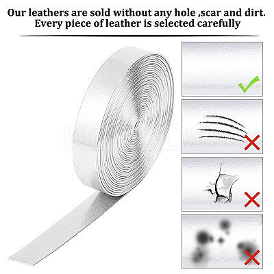 Soft Flat Imitation Leather Cord LC-WH0006-03C-01-1