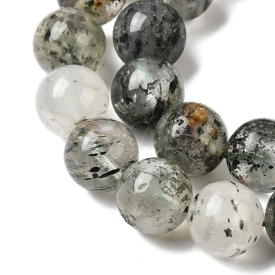 Natural Fuchsite Beads Strands G-K285-40D-1-1