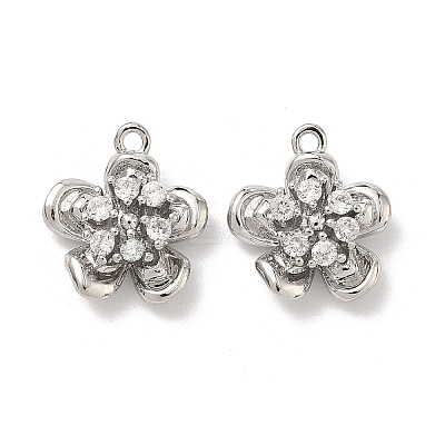 Brass Micro Pave Cubic Zirconia Pendants LS-KK-L260-03G-1