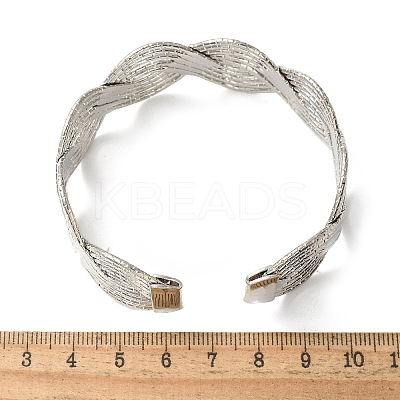 Electrophoresis Iron Cuff Bangles for Women BJEW-M057-02P-1