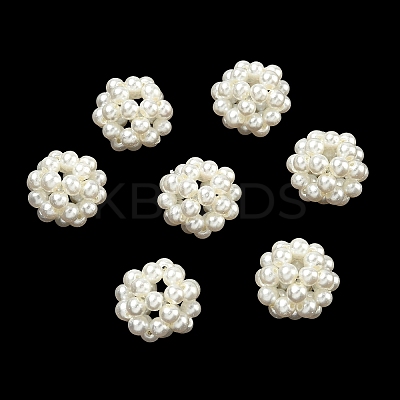 Baking Paint Pearlized Glass Woven Beads HY-JF-4MM-M1-01-1