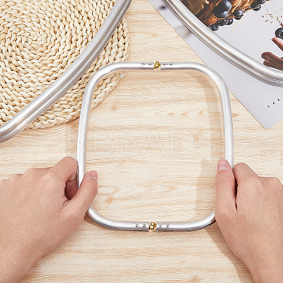 3Pcs 3 Styles Aluminium Alloy Tube Bag Handles FIND-CA0008-61-1
