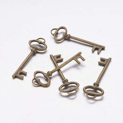 Tibetan Style Alloy Pendants X-TIBEP-14008-AB-FF-1