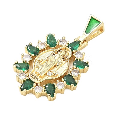 Religion Brass Pave Cubic Zirconia Pendants CU-CBA83A6-01C-G02-1