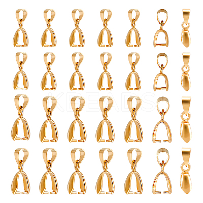 50Pcs 2 Styles Brass Pinch Bails KK-UN0003-68LG-1