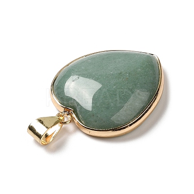 Natural Green Aventurine Pendants G-K335-04G-13-1