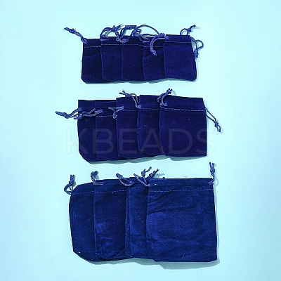 18Pcs 3 Styles Rectangle Velvet Drawstring Pouches TP-FS0001-04B-1
