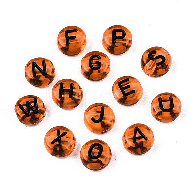 Transparent Mixed Color Acrylic Beads MACR-T038-08-1