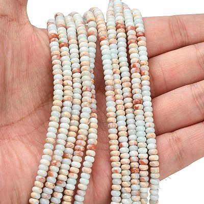 Synthetic Imperial Jasper Beads Strands G-L635-A09-4x2mm-02-1