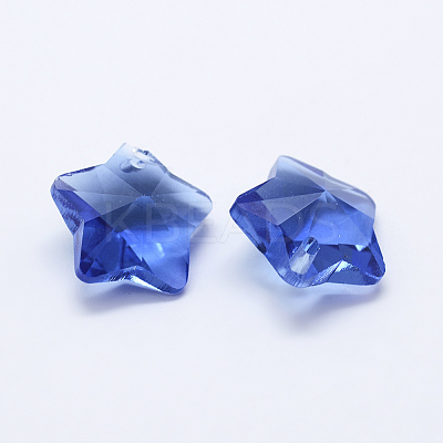 Transparent Glass Pendants X-GLAA-P037-04-02-1