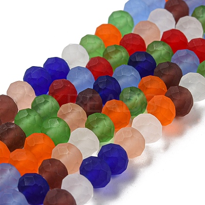 Transparent Glass Beads Strands EGLA-A034-M8mm-63-1