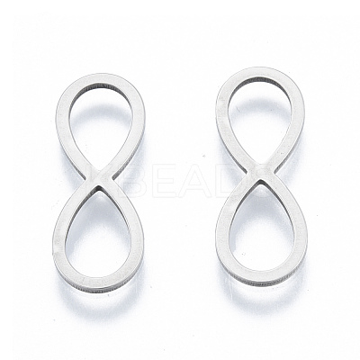 Non-Tarnish 201 Stainless Steel Connector Charms STAS-N090-T18-1-1