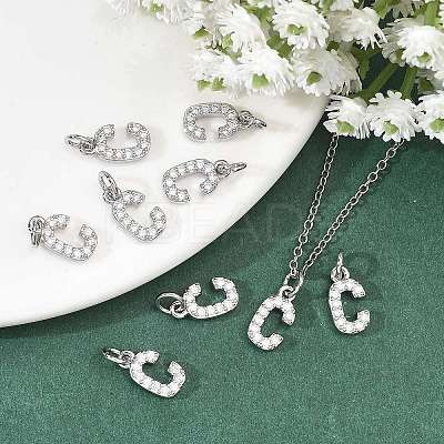 SHEGRACE Brass Micro Pave Clear Cubic Zirconia Pendants XGRQ29016-394P-C-1