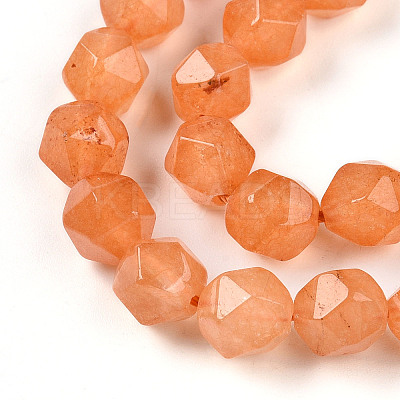 Dyed Natural White Jade Beads Strands G-T139-8mm-46R-1
