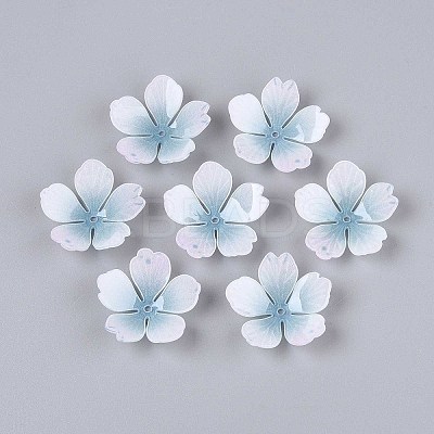 Flower Acrylic Bead Caps SACR-T017-51E-1