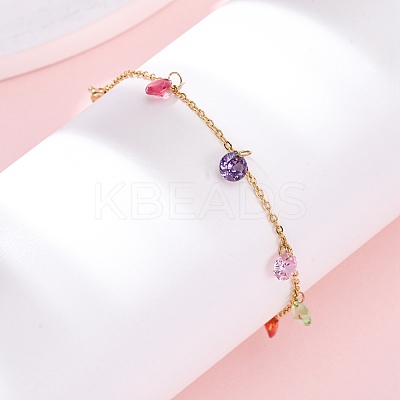 304 Stainless Steel Charm Bracelets LS-BJEW-A047-04G-1