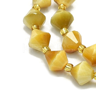 Natural Tiger Eye Beads Strands G-I376-B17-01-1