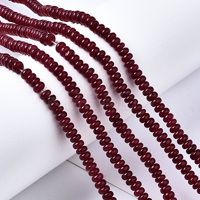 Natural White Jade Beads Strands G-S366-117-1