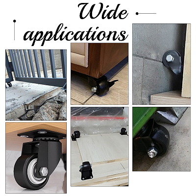 Polyurethane (PU) Replacement Office Swivel Chair Fixed Casters FIND-CA0004-27-1