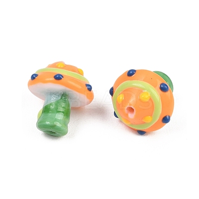 Handmade Lampwork Enamel Beads LAMP-B055-02C-1