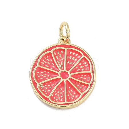 Rack Plating Brass Enamel Pendants KK-M293-39G-04-1