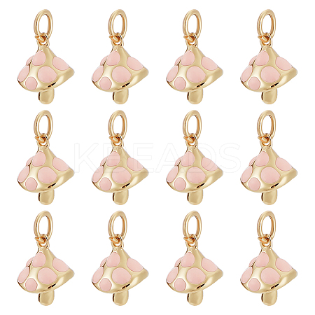 12Pcs Brass Enamel Charms KK-ME0002-91-1
