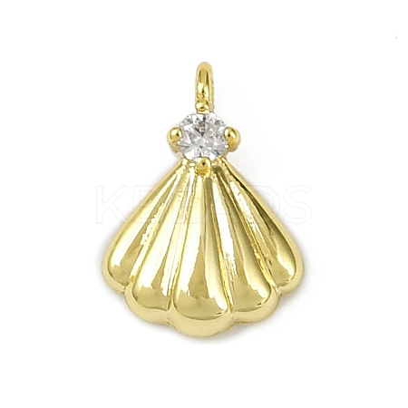 Brass Pave Clear Cubic Zirconia Pendants LS-KK-L238-31G-1