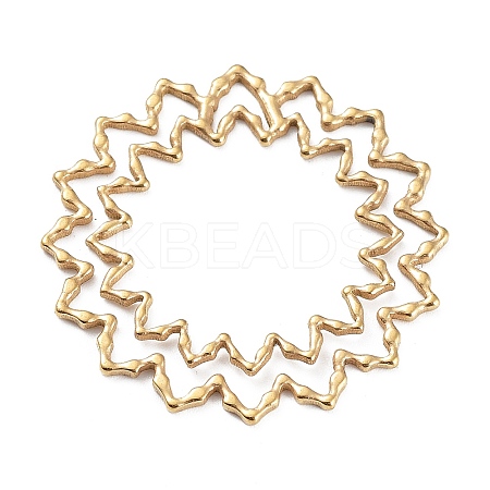 304 Stainless Steel Hollow Pendants LS-STAS-Q313-02G-1