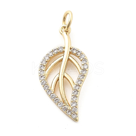 Brass Micro Pave Cubic Zirconia Pendants LS-KK-Q029-02E-G-1