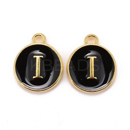Golden Plated Alloy Charms LS-X-ENAM-S118-02I-1
