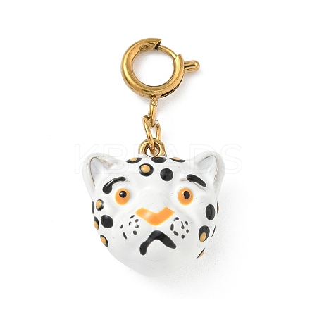 304 Stainless Steel Enamel Pendant Decorations LS-STAS-A131-09H-G-1