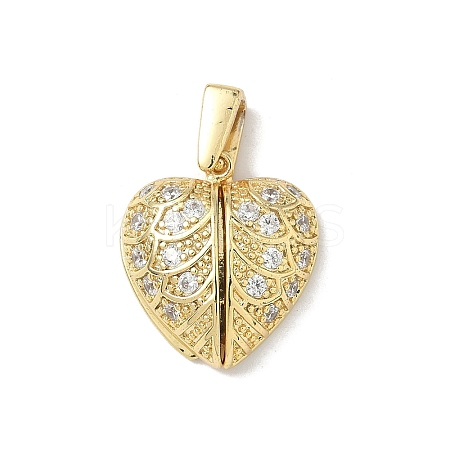 Brass Micro Pave Cubic Zirconia Pendants LS-KK-F905-01G-01-1