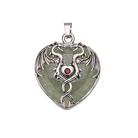 Natural Green Aventurine Pendants PW-WG50940-02-1