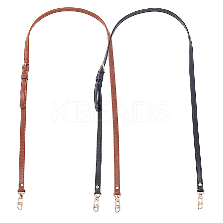 2 Pcs 2 Colors PU Leather Bag Handles FIND-CA0002-01-1