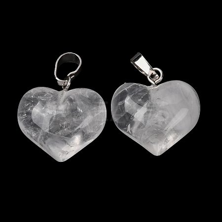 Natural Quartz Crystal Pendants G-B188-04P-07-1