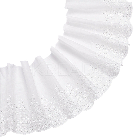 5 Yards Cotton Embroidery Flower Lace Ribbons OCOR-MA0001-29A-1