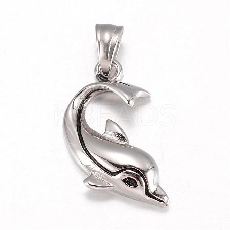 Tarnish Resistant 316 Surgical Stainless Steel Pendants STAS-P039-080-1