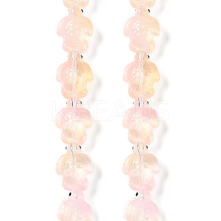 Transparent Glass Enamel Beads Strands GLAA-B021-06K-1