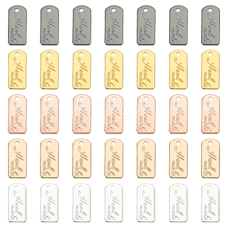 WADORN 50Pcs 5 Colors Alloy Charms FIND-WR0011-36-1