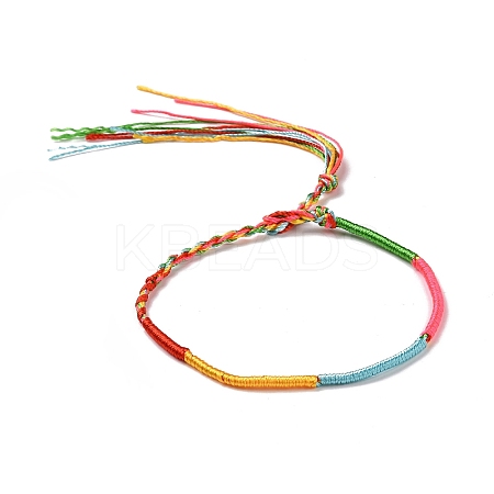 Polyester Braided String Cord Bracelet BJEW-I306-01B-1