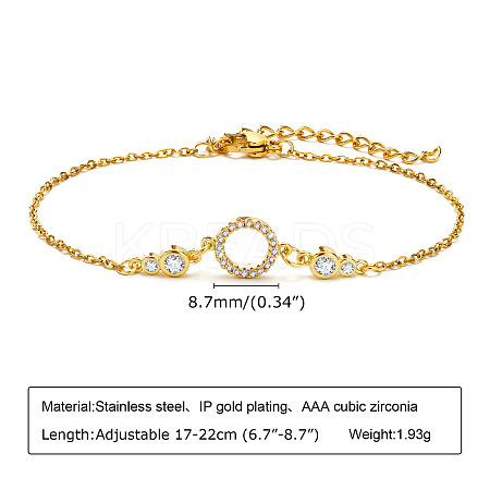 304 Stainless Steel Link Bracelets FS-WGD0AED-04-1